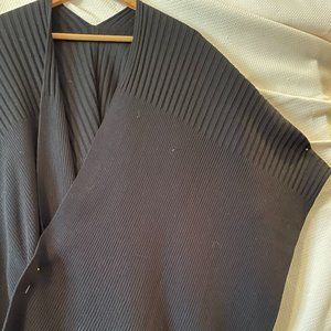 Black Knit Shawl/cape - Large